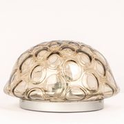 Plafonnier Midcentury en Verre Fumé, Sputnik, Allemagne