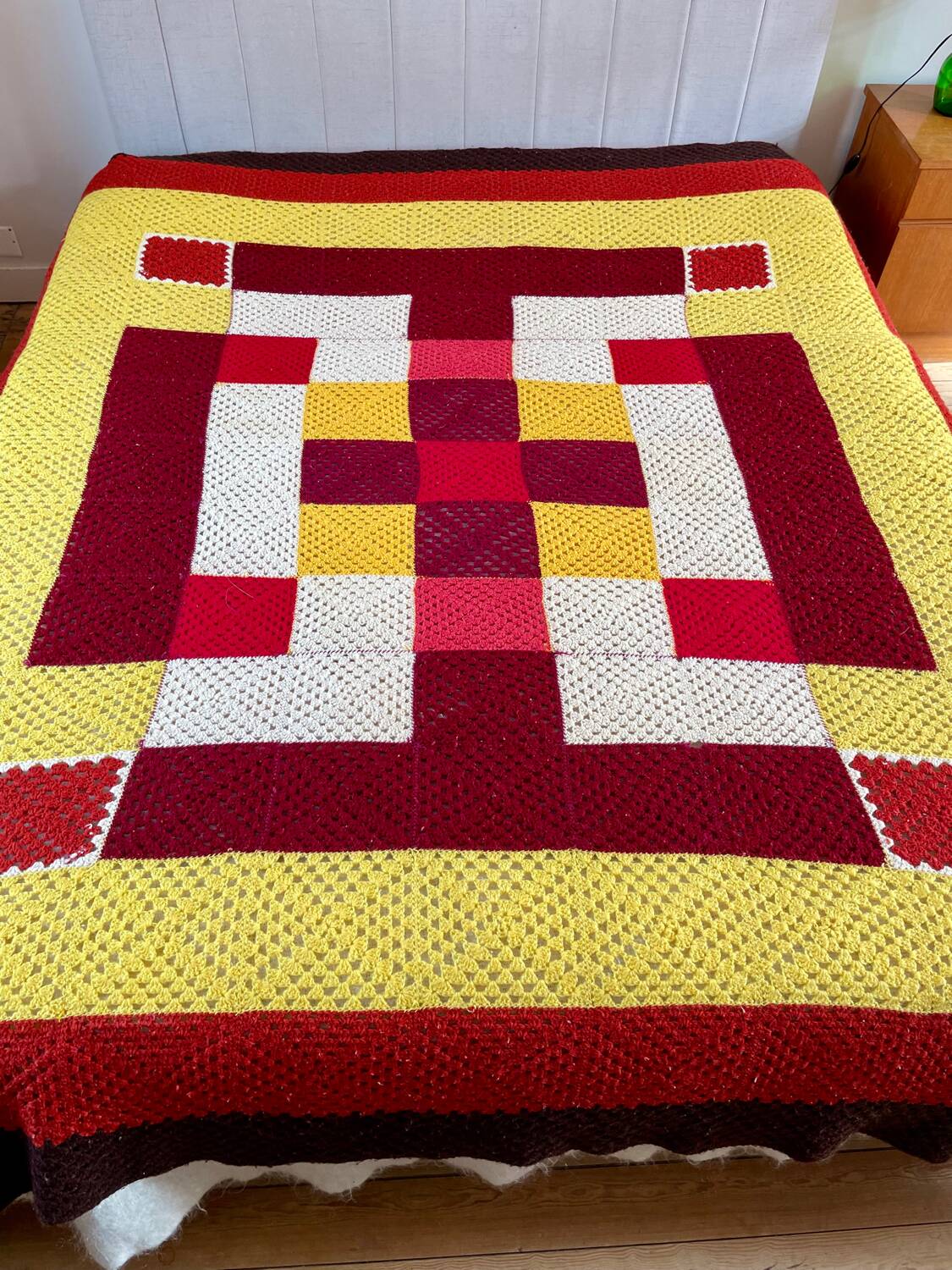 Crochet bedspread