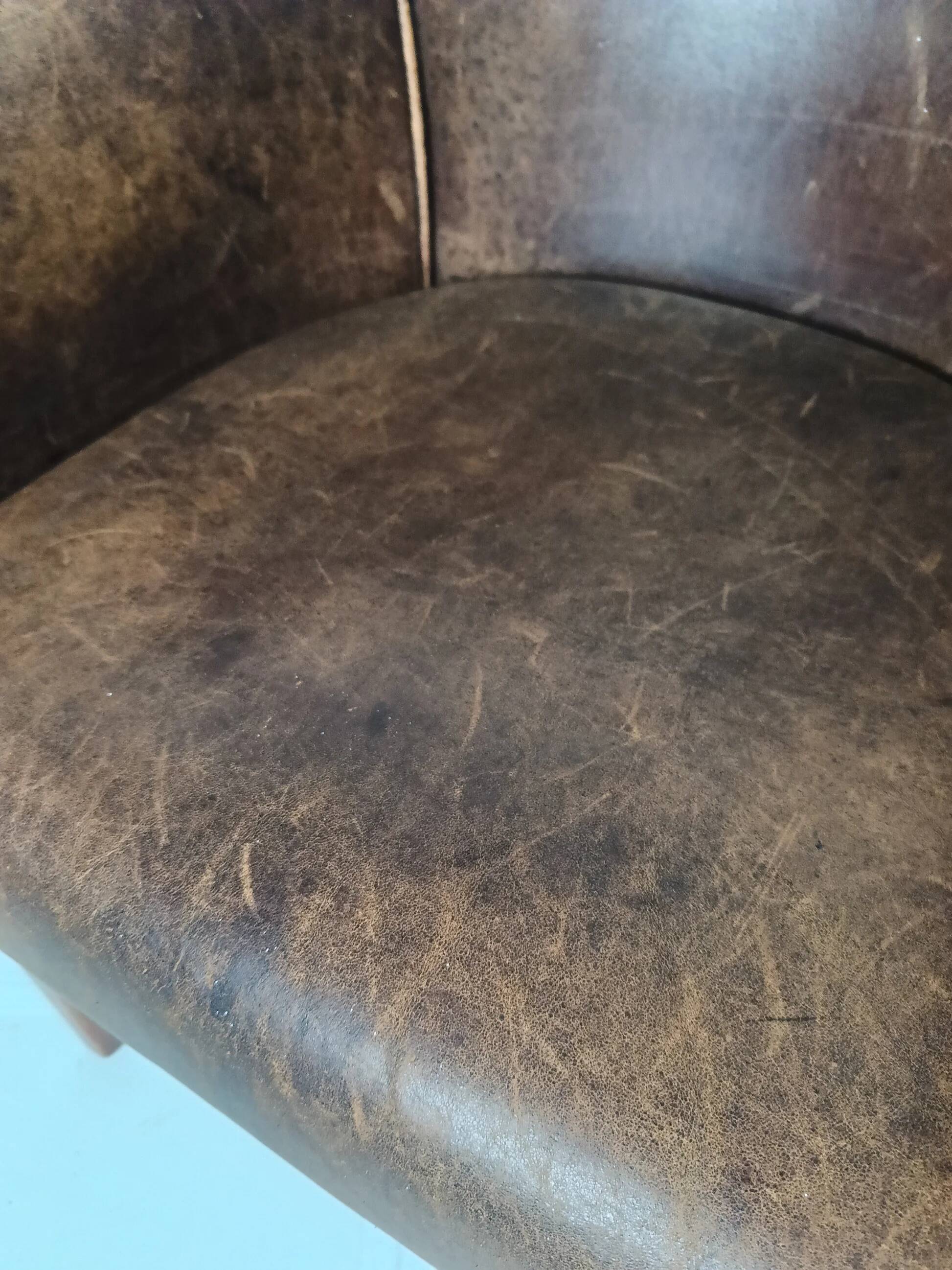 Sheep leather (desk) chair