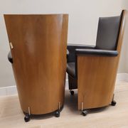 Pareja Sillones “Incontro 5080” Massimo & Lella Vignelli para Bernini, 1991 – Italia