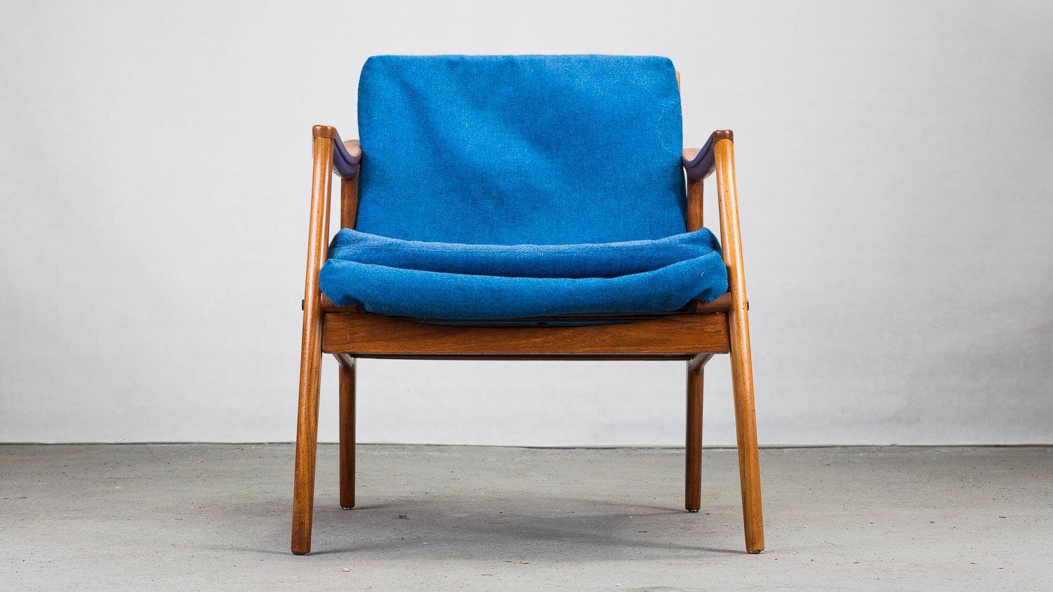 Danish teak framed lounge chair, 1960s