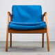 Danish teak framed lounge chair, 1960s