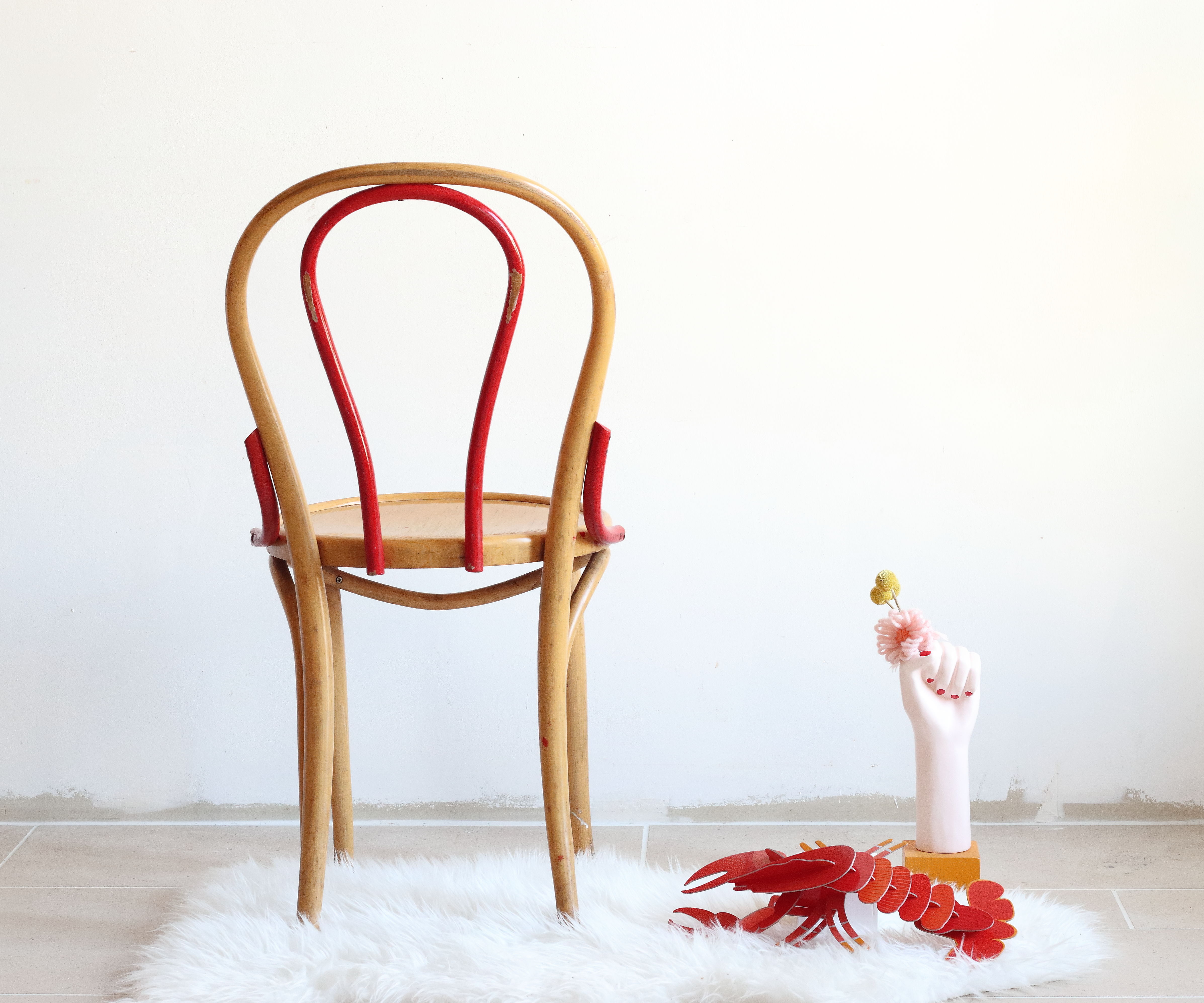 Chaise bistrot en bois courbé