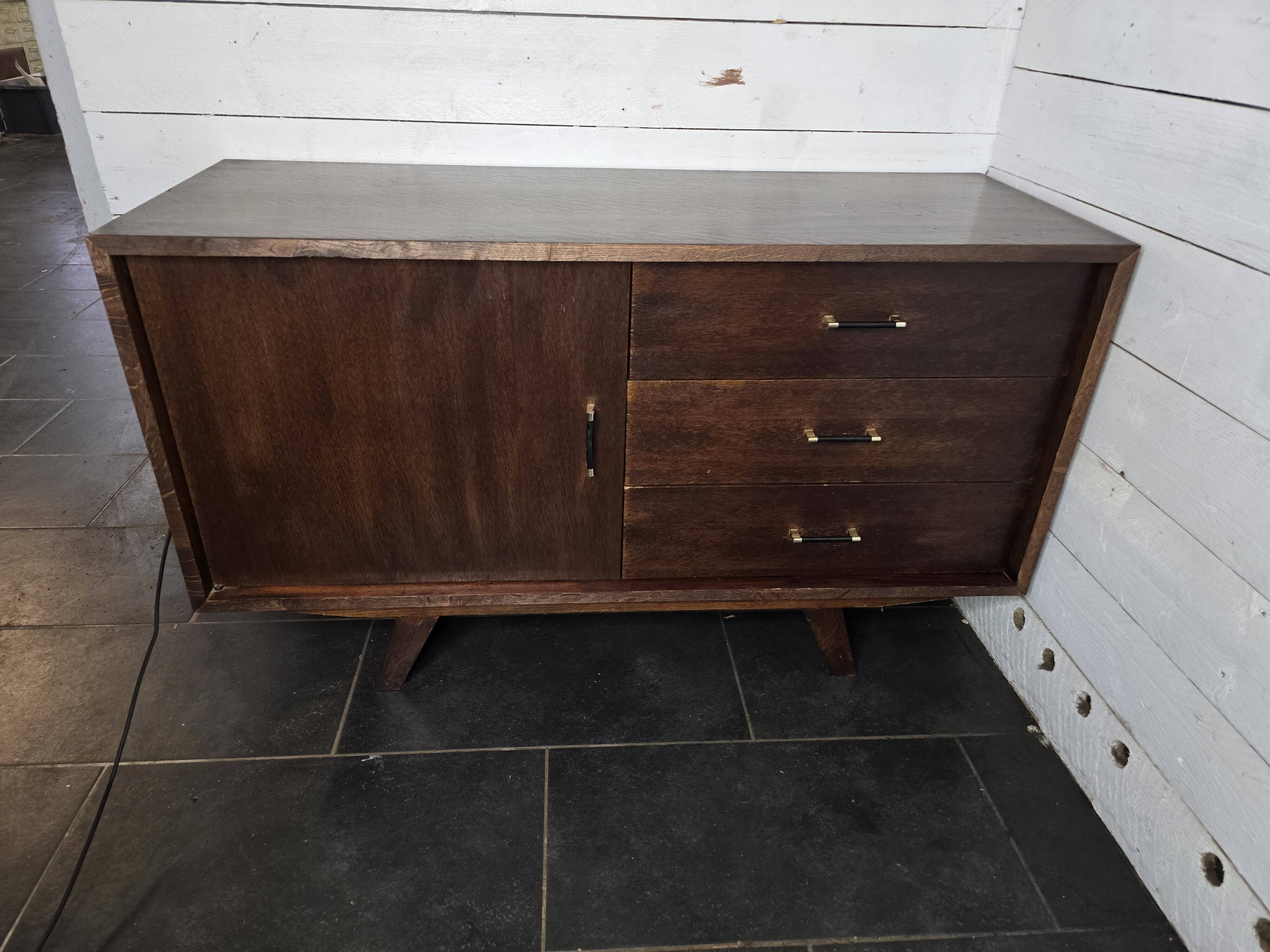 Vintage 60s oak sideboard