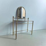 Vanité vintage « dorée » composent des meubles / table console