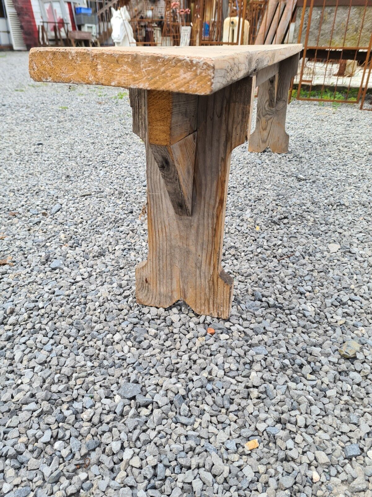 Wooden bench