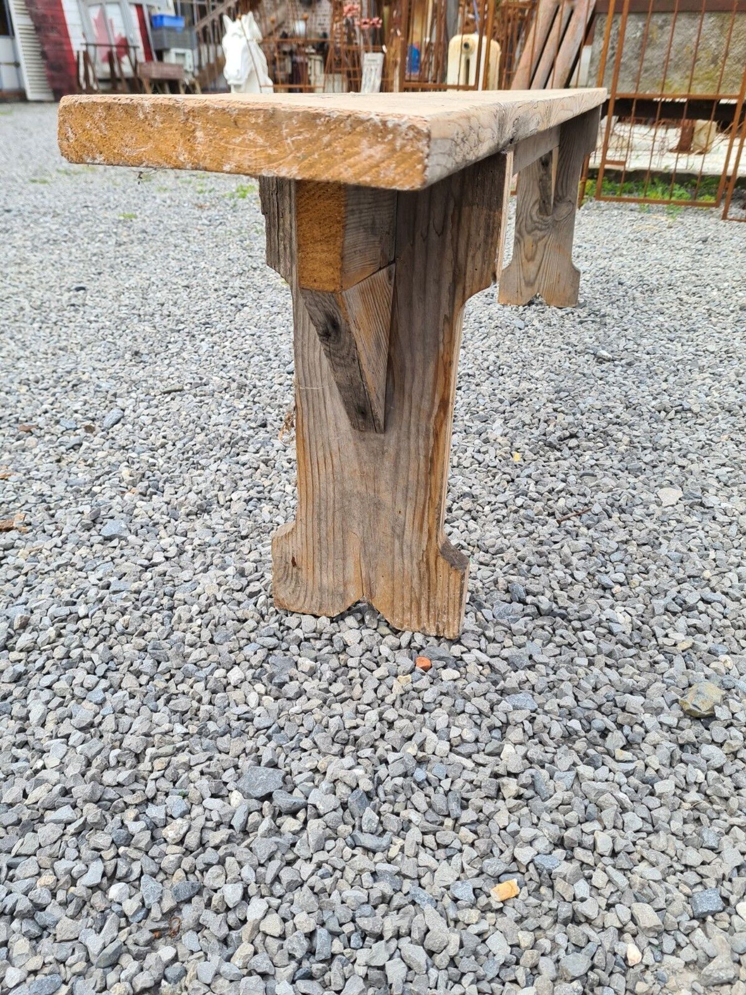 Wooden bench