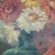 Still life with dahlias oil on panel