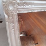 Fireplace mirror painted white 102x130cm