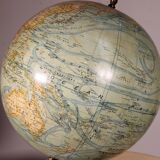 Terrestrial globe by J. Forest from the early 20th century