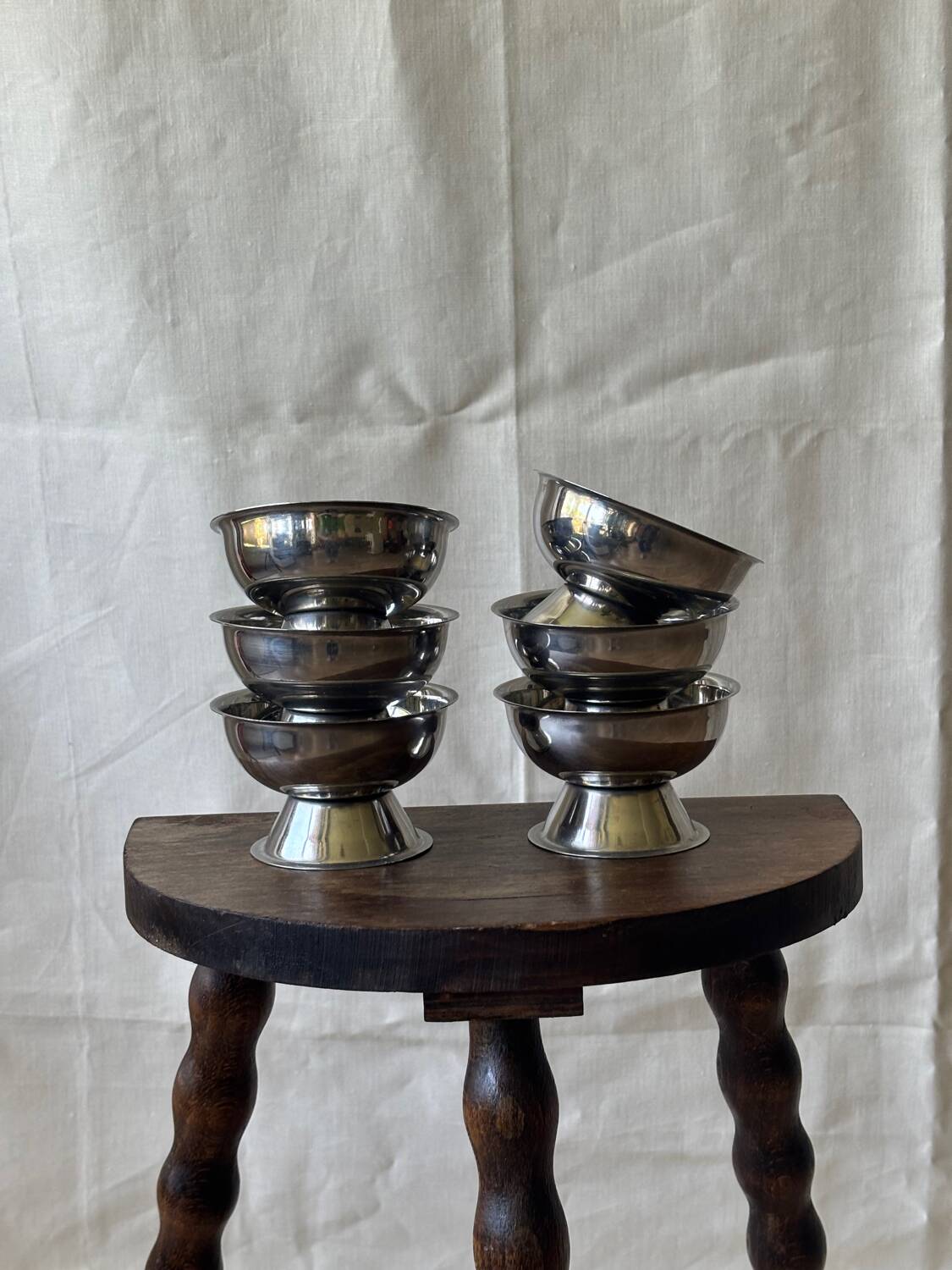 Stainless steel ice cream cups