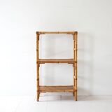 Vintage bamboo bookcase
