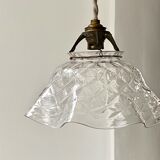 Antique glass suspension, Denayrouze lighting