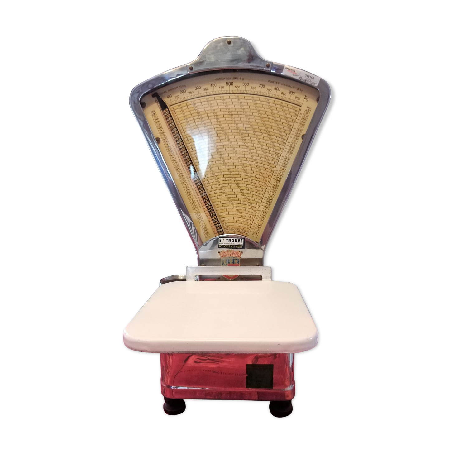 Balance de confiseur Moreau Cachan inox avec ses poids