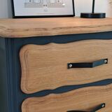 Vintage oak chiffonier