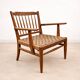 Chaises et table en chêne hongrois des années 1940, Lajos Kozma.