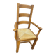 Country-style chair in solid oak