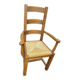 Chaise style campagnard en chêne massif