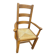 Country-style chair in solid oak