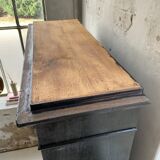 Napoleon 3 walnut window glass cabinet