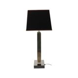 Lampe de table design Eichholtz Arlington en acier inoxydable avec base en granit 72 cm