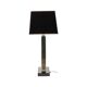 Lampe de table design Eichholtz Arlington en acier inoxydable avec base en granit 72 cm