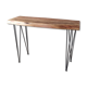 Console en bois avec pieds métal