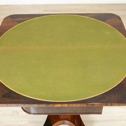 Table de cartes en palissandre pliable, années 1920