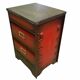 Industrial storage cabinet with valve