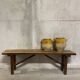 Folding oak bench