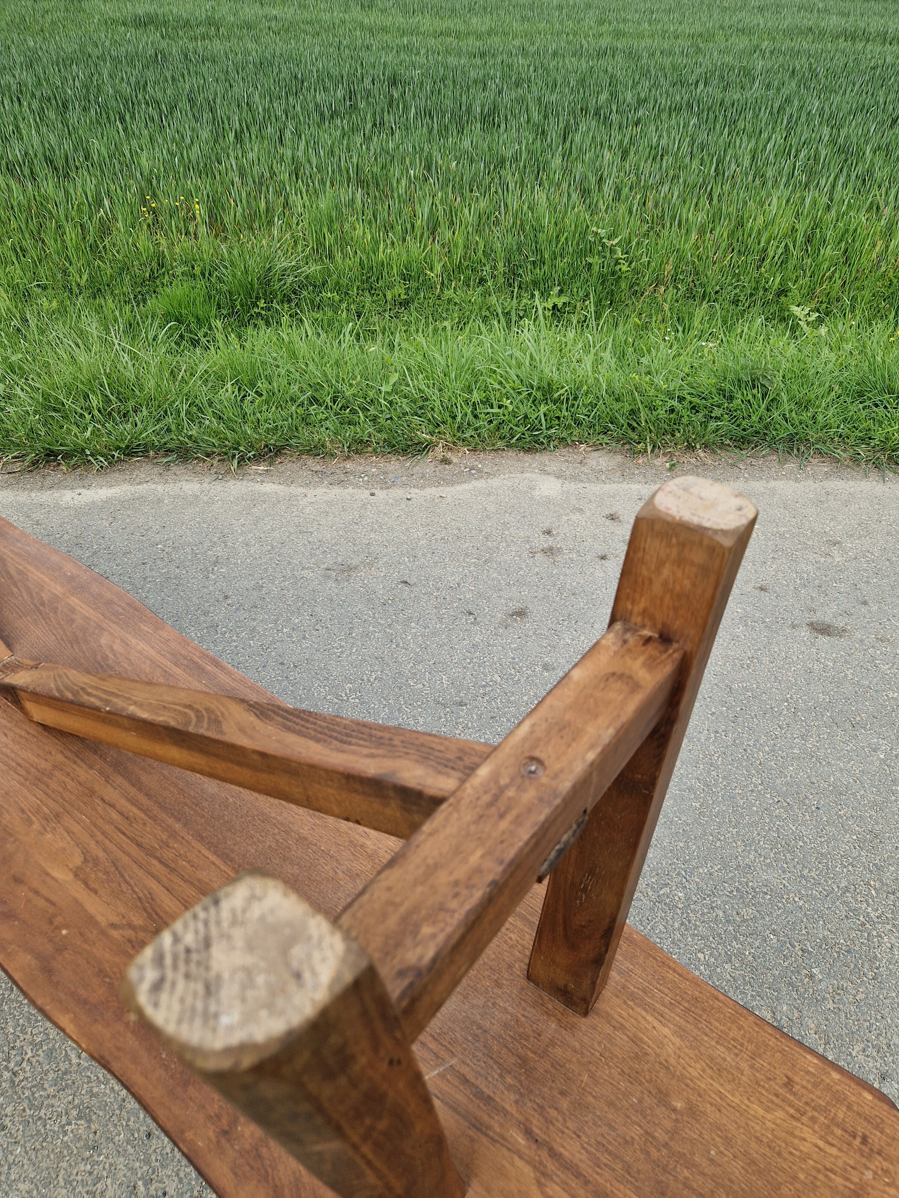 Lot de 2 bancs en orme massif par Aranjou