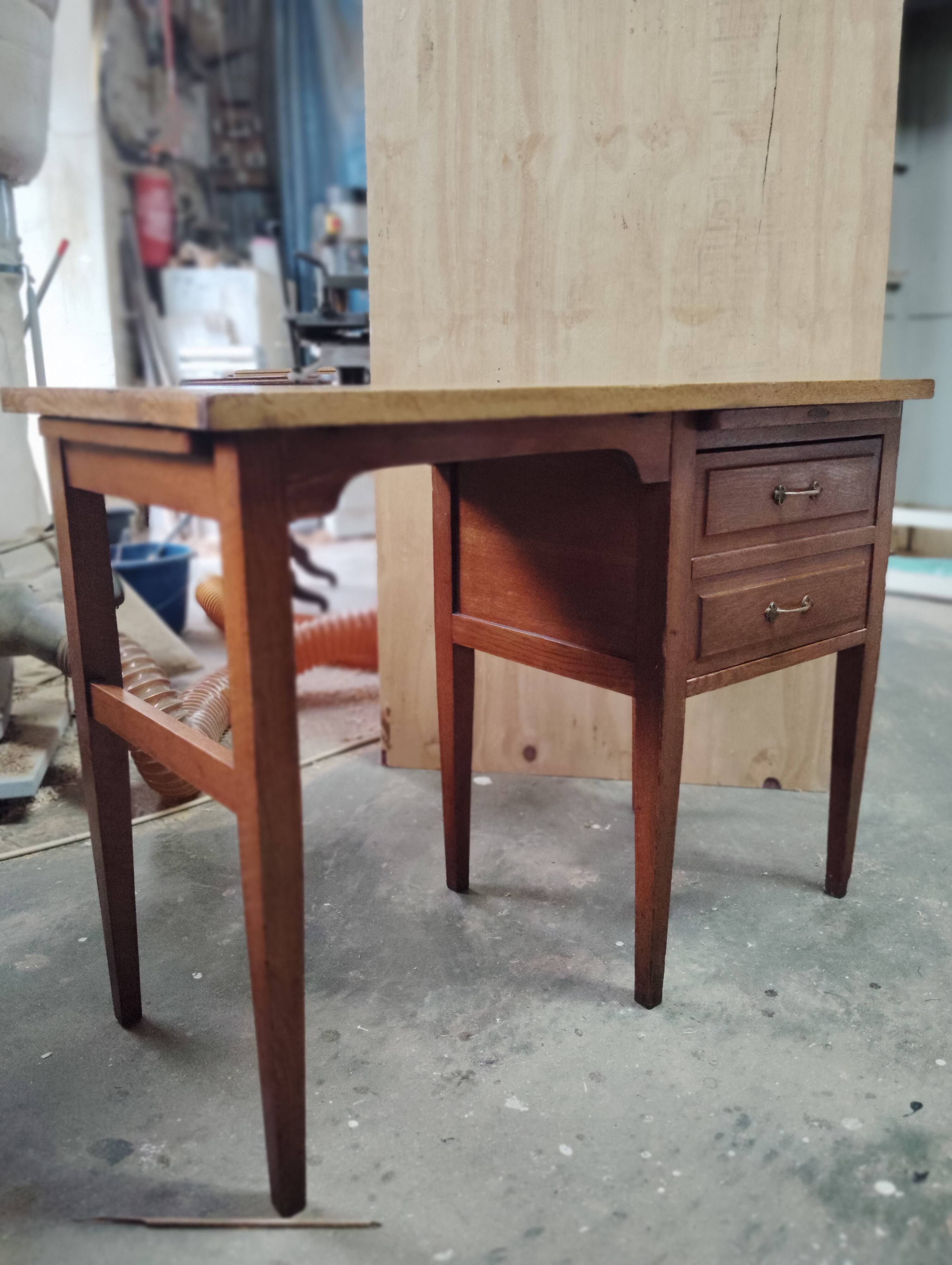 Small vintage oak desk