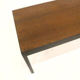 Vintage extendable wenge Brutalist dining table from the 1960s