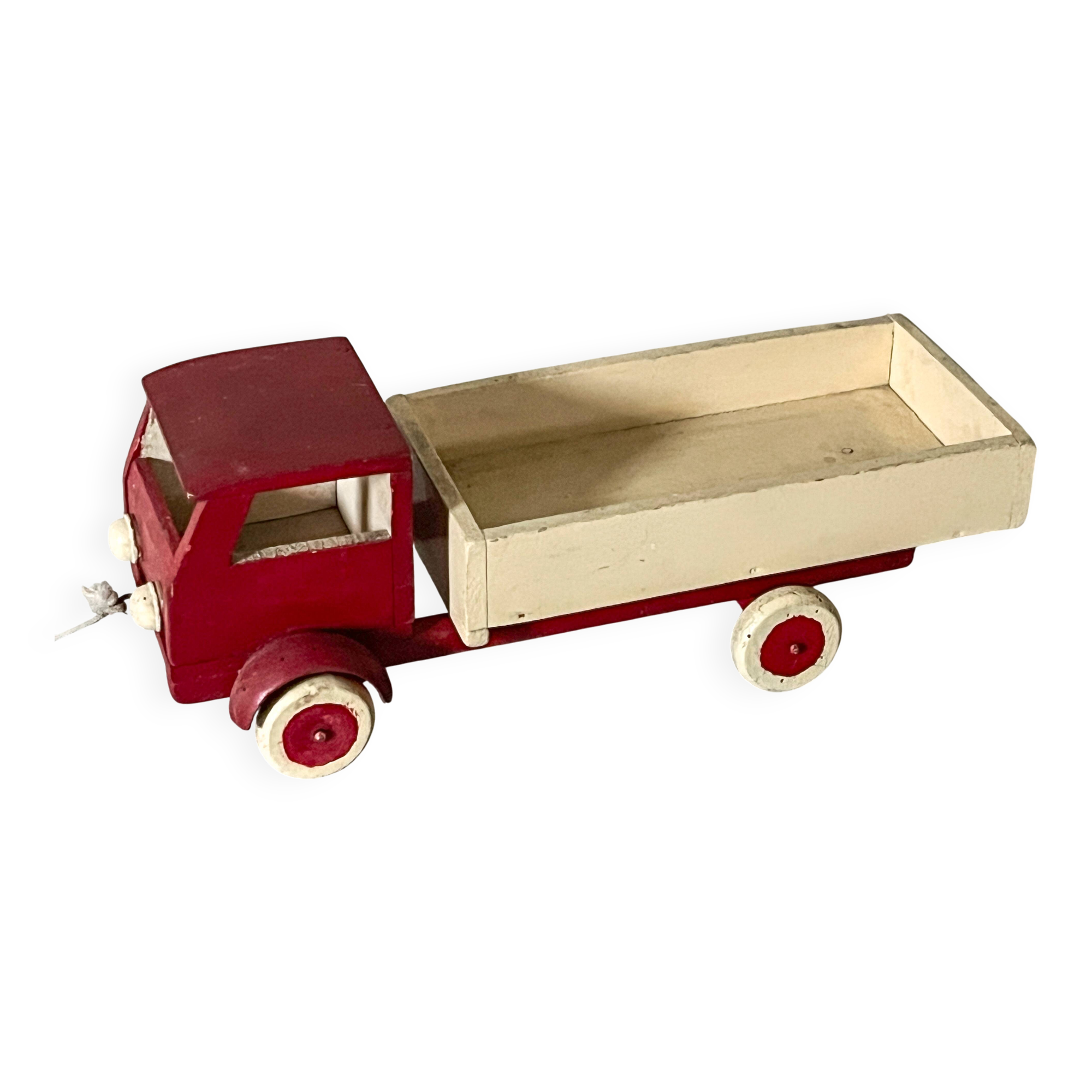 Wooden tipping lorry, vintage toy