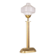 Lampe de table vintage années 1960 laiton doré et verre design italien