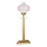 Lampe de table vintage années 1960 laiton doré et verre design italien