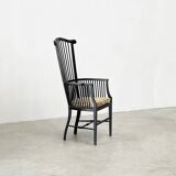 19th century high back chair