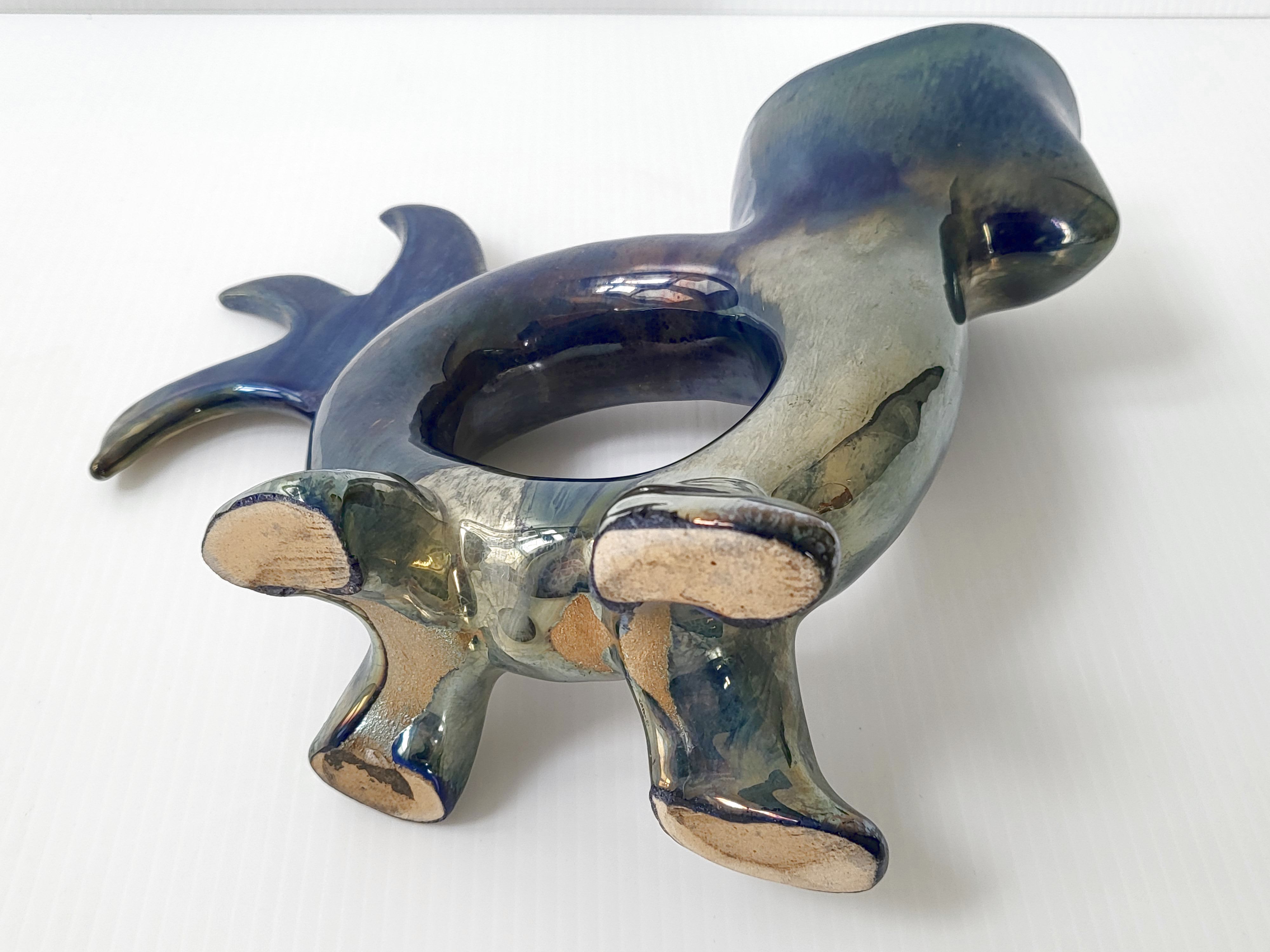 Pair of vintage zoomorphic vases