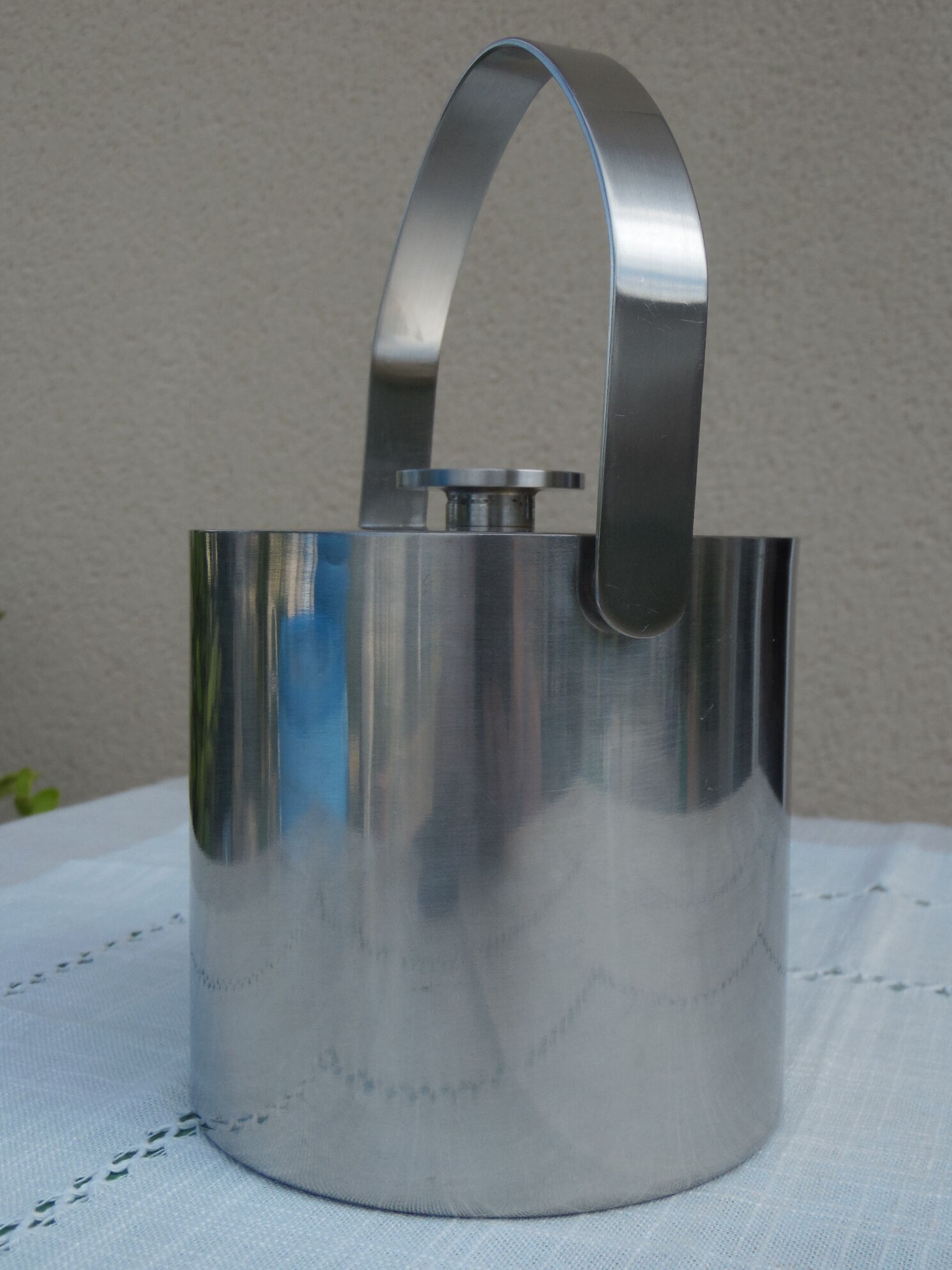 Ice bucket stainless steel vintage