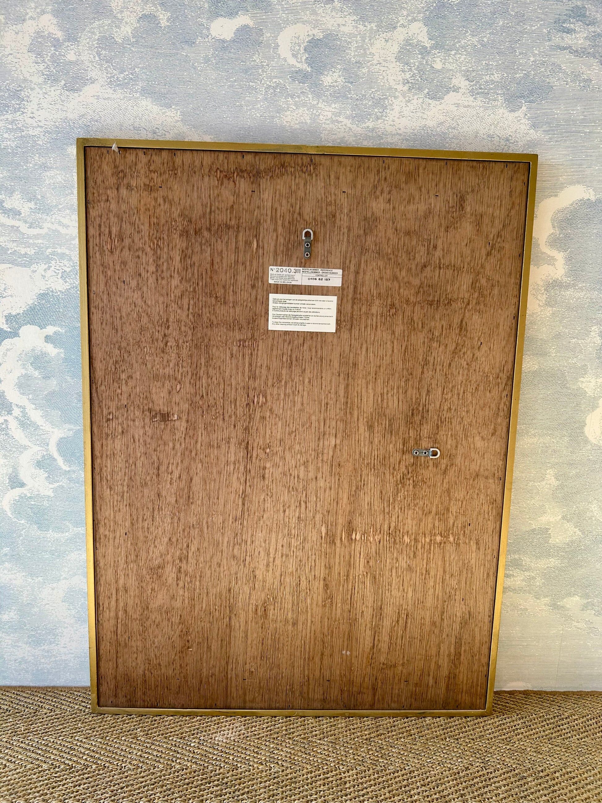 Glamorous wall mirror with faceted frame by Deknudt, Belgium, 1980s (Model 2024.311)