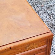 Vintage chest of drawers from the 50s with compass feet and 3 drawers