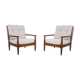 Set of 2 oak lounge chairs, The Netherlands 1960’s