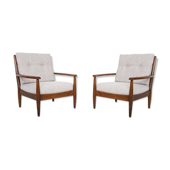 Set of 2 oak lounge chairs, The Netherlands 1960’s