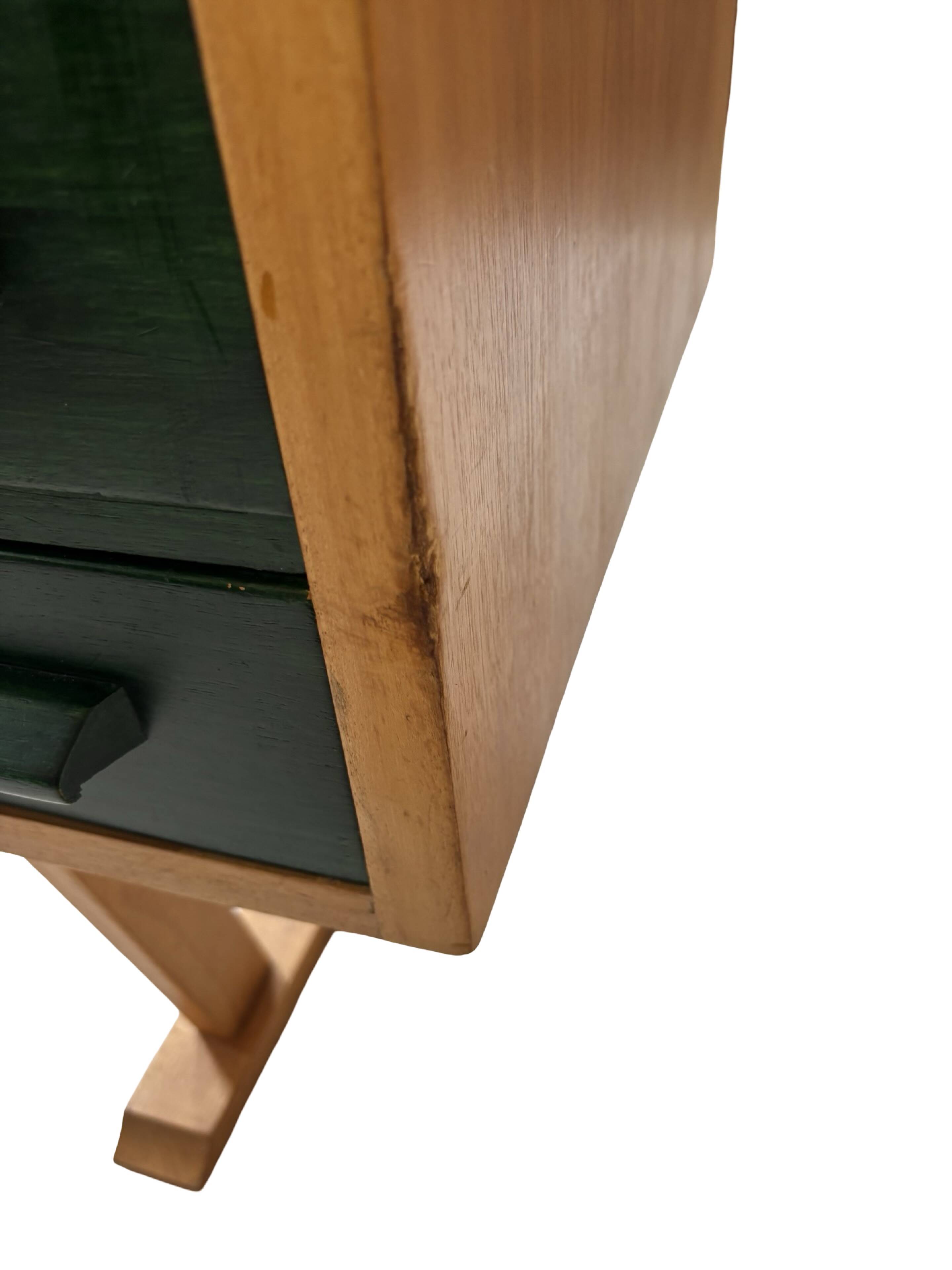 Bureau vintage des années 1960, design de bureau compact