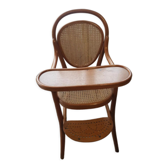 Thonet children's high chair in arched wood