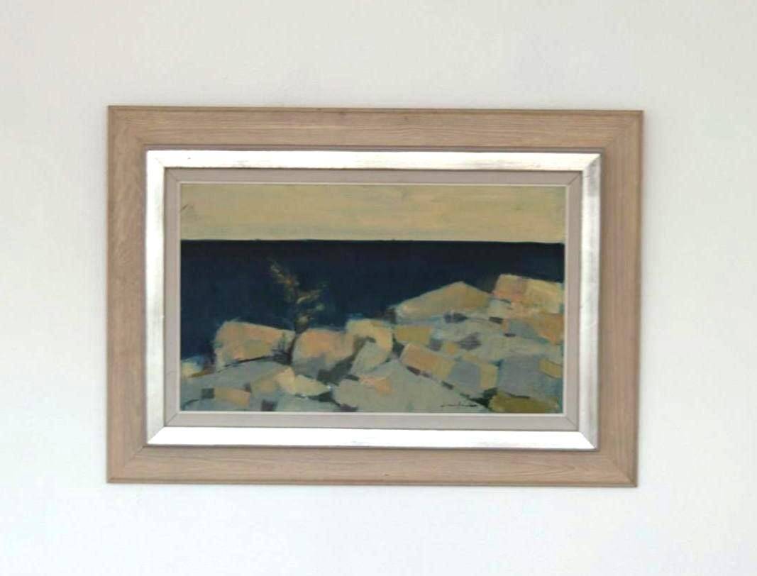 Huile sur toile suédoise – « Paysage côtier » par Arne Aspelin