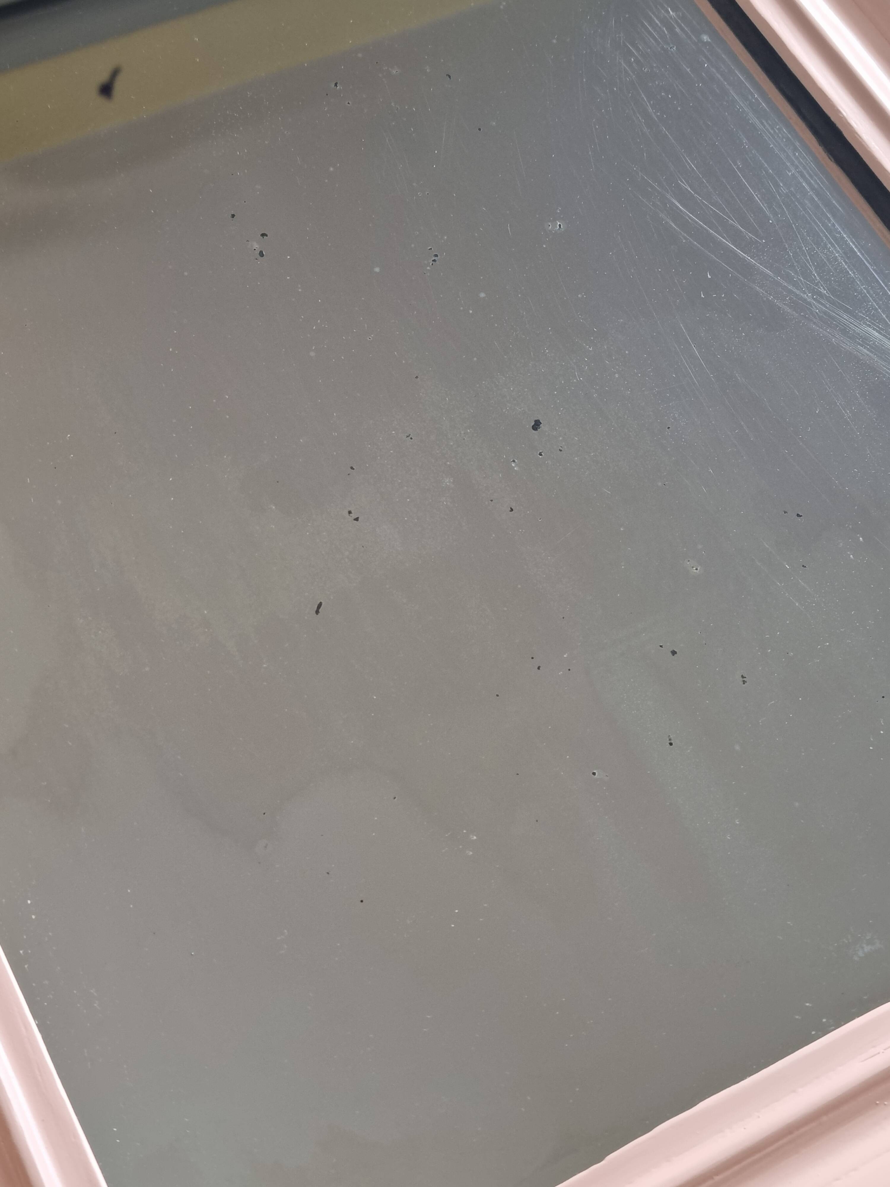 Vintage Louis Philippe style apricot table mirror 53 cm x 45 cm
