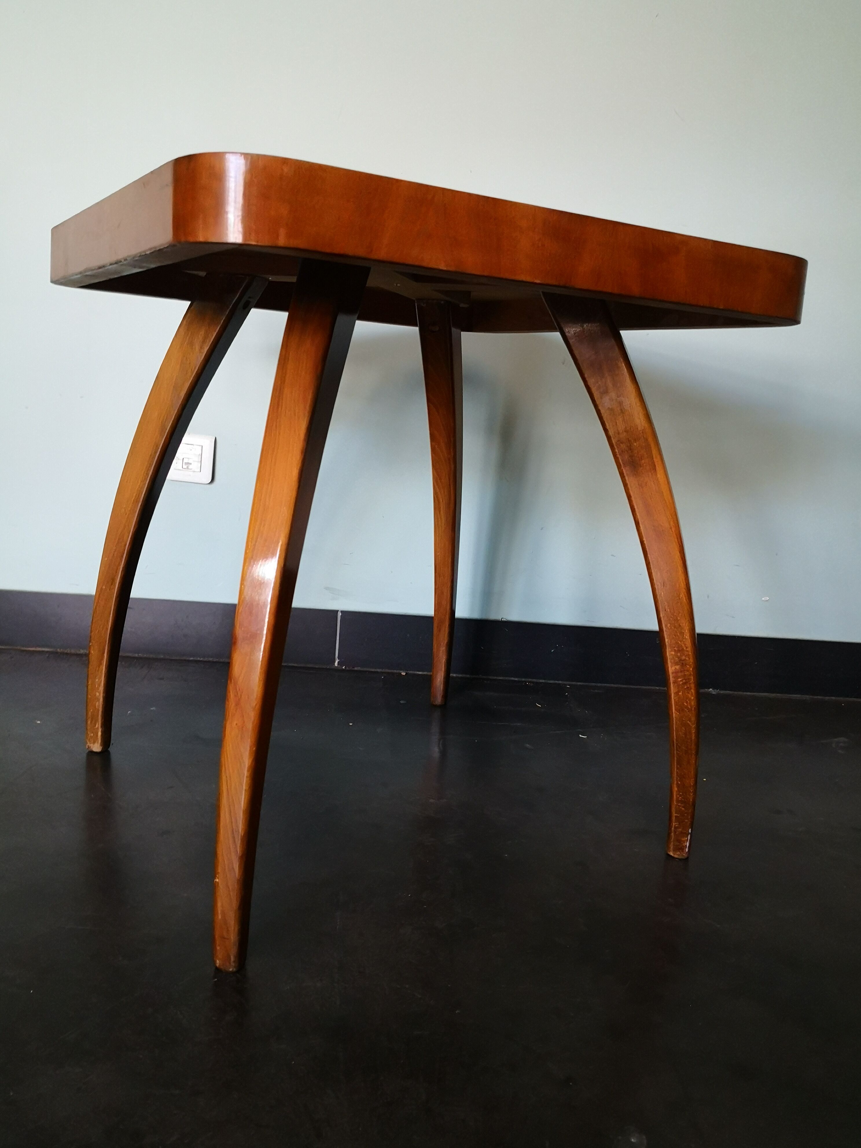 Spider Halabala coffee table, vintage, Czech, art deco