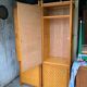 Bamboo cabinet woven and modular pine vintage 1960