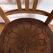 Bistro chair in wood. Stamped LUTERMA.